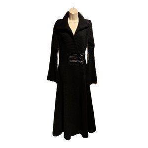 Sweater Coat with Buckle Belt - Make An Entrance !